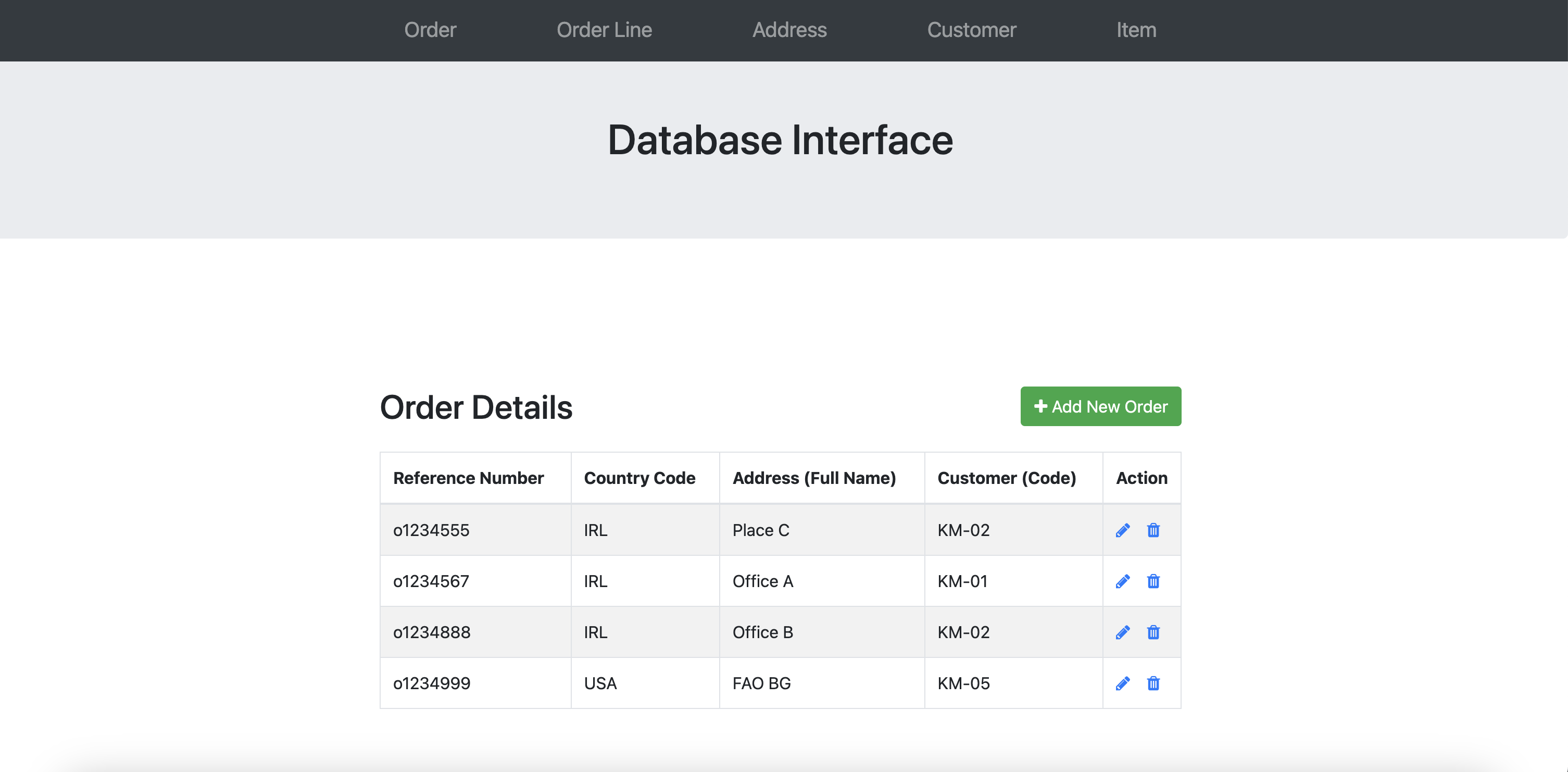 Database Interface